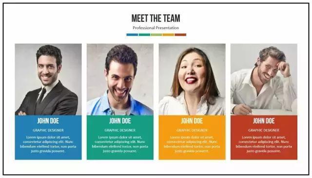 PPT人物介紹頁萬能制作公式，內附20種排版案例